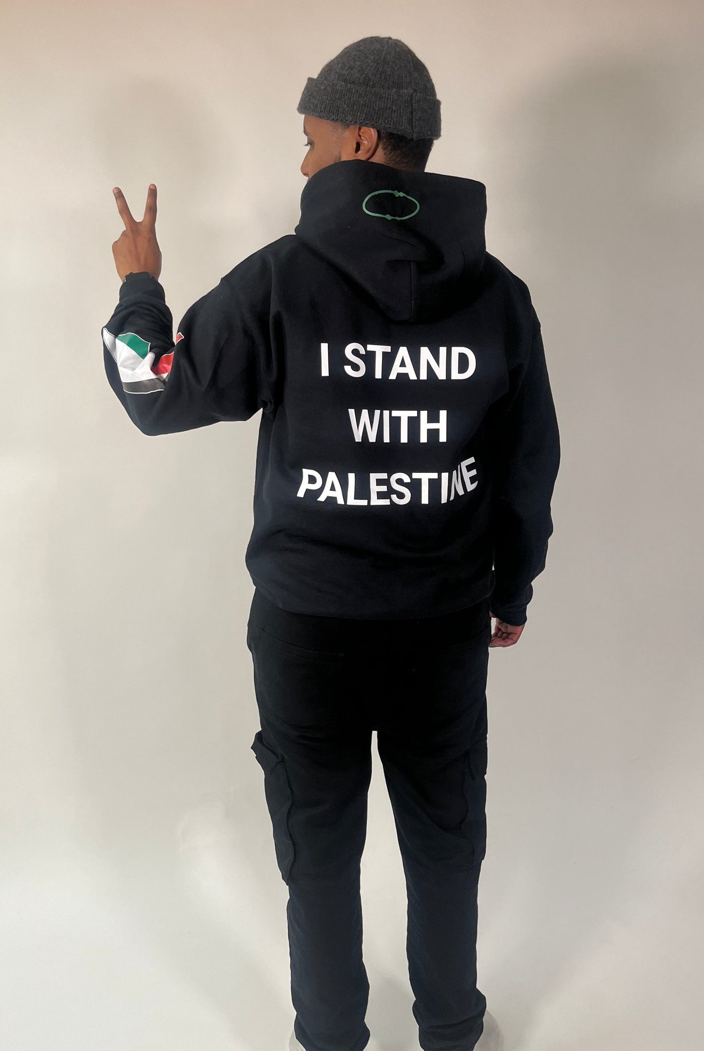 'I Stand with Palestine' Oversized Hoodie